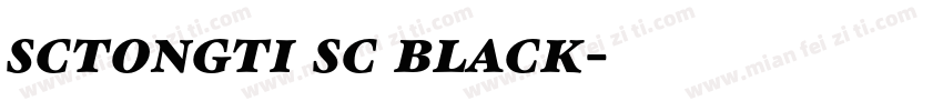 sctongti sc black字体转换